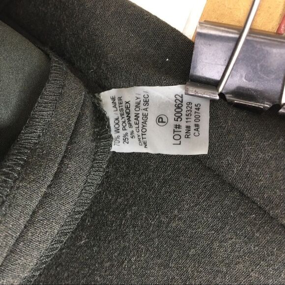 Badgley Mishka Pants‎ Olive Green Size 8 Wool Blend - Picture 10 of 11